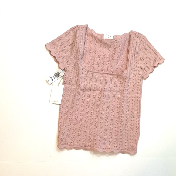 Wilfred Tops - NWT! Wilfred Parcel Short Sleeve Knit Poetic Pink Sz:XS